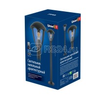 Светильник светодиодный уличный UUL-T80A 60W/E27 IP54 BLACK под лампу Е27 архитектурный напольный корпус сер. Uniel UL-00006817