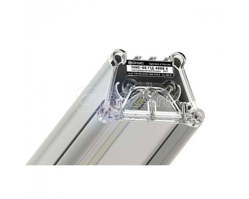 Светильник светодиодный УНИС-60 Г1Д 4000К IP67 оконечный подвесное крепление ФОКУС UNIS0-060I0EDF03F06000
