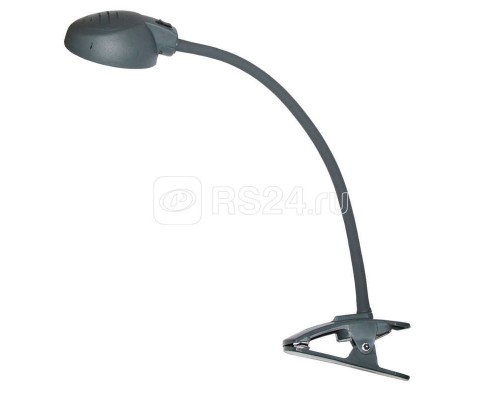 Светильник светодиодный Веста С16 ПШ настол. на прищепке 7Вт антрацит Трансвит 000000000130
