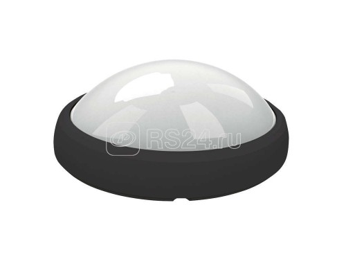 Светильник светодиодный влагозащ. ULW-O04-12W/NW BLACK овал пласт. корпус 12Вт 840Лм 4500К белый свет IP65 220В черн. Uniel 11137
