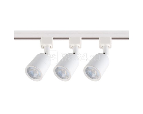 Светильник трековый LED ULB-Q292 8W/4200К/K WHITE SET31 набор 3 предмета на шинопроводе 1м с коннектором 1800лм корпус черн.. Volpe UL-00006781