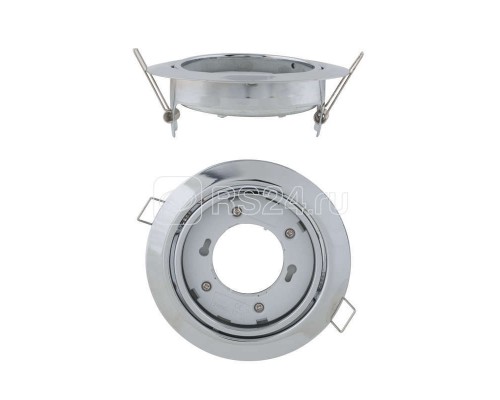 Светильник ультратонкий поворотный встраиваемый GX53/H5-M SILVER 1 PROM корпус серебр. упак. картон Uniel 10946