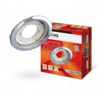 Светильник встраиваемый GX70R RC металл под лампу GX70 230В хром IN HOME 4690612021706