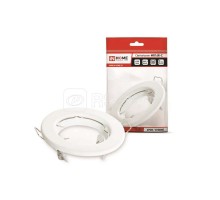 Светильник встраиваемый MR16R-standard RW металл под лампу JCDR GU5.3 12/230В бел. IN HOME 4690612012100