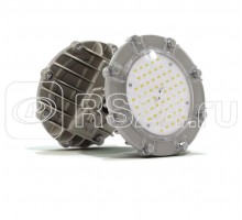Светильник взрывозащищенный АТ-ДСП-33/30-220VAC-IP67-EX LED Арсенал 30Вт 4500-5000К 3000лм угол 1/2 яркости светодиода 120град. 220В IP67 КСС Д крепление на трубу 3/4дюйм бел. АТОН
