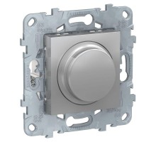 Светорегулятор UNICA NEW LED поворотно-нажимной универс. 5-200Вт алюм. SchE NU551430