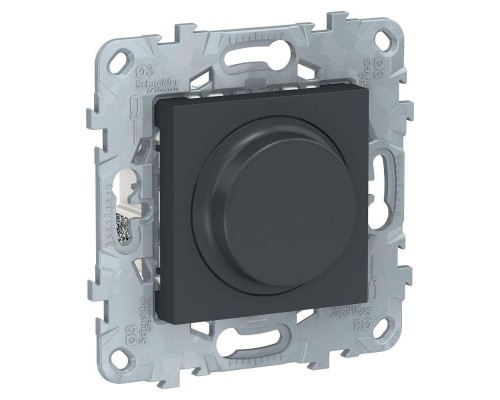 Светорегулятор UNICA NEW LED поворотно-нажимной универс. 5-200Вт антрацит SchE NU551454