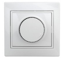 Светорегулятор СП Plano 1-401-01 поворотный 600Вт 230В IP20 бел. Intro Б0027623