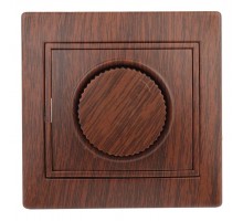 Светорегулятор СП Plano 1-401-10 поворотный 600Вт 230В IP20 венге Intro Б0030092