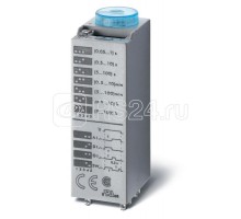 Таймер миниатюрный мультифункциональный (AI DI SW GI) монтаж в розетку 240В AC 2CO 10А регулировка времени 0.05с100ч IP40 в комплекте металлич. клипса 094.81 FINDER 850282400000