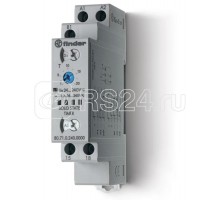 Таймер модульный мультифункциональный (AI DI SW BE CE DE) 24240В AC/DC выход - твердотельное реле 1NO 1А 17.5мм регулировка времени 0.1с24ч IP20 FINDER 807102400000PAS
