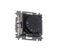 Терморегулятор Levit с поворотной ручкой 16А антрацит/дым. черн. ABB 2CHH920003A6063