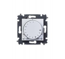 Терморегулятор Levit с поворотной ручкой 16А бел./дым. черн. ABB 2CHH920003A6062