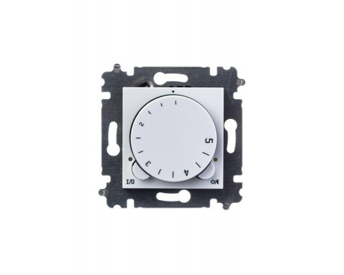 Терморегулятор Levit с поворотной ручкой 16А бел./дым. черн. ABB 2CHH920003A6062