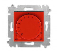 Терморегулятор Levit с поворотной ручкой 16А красн./дым. черн. ABB 2CHH920003A6065