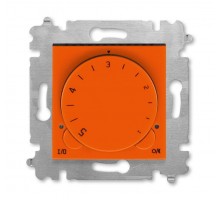 Терморегулятор Levit с поворотной ручкой 16А оранж./дым. черн. ABB 2CHH920003A6066