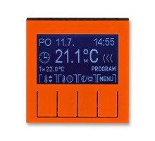 Терморегулятор Levit универсальный программируемый оранж./дым. черн. ABB 2CHH911031A4066