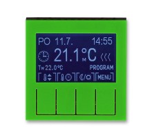 Терморегулятор Levit универсальный программируемый зел./дым. черн. ABB 2CHH911031A4067