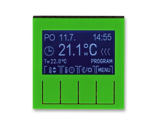 Терморегулятор Levit универсальный программируемый зел./дым. черн. ABB 2CHH911031A4067