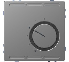 Терморегулятор Merten D-Life PlusLink с цетральной платой с переключателем конт. 24В SD нерж. сталь SchE MTN5763-6036