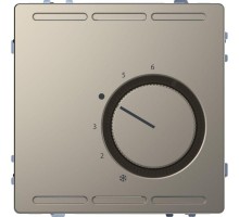 Терморегулятор Merten D-Life PlusLink с цетральной платой с переключателем конт. 24В SD никель SchE MTN5763-6050