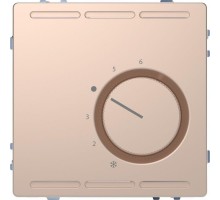 Терморегулятор Merten D-Life PlusLink с цетральной платой с переключателем конт. 24В SD шампань SchE MTN5763-6051