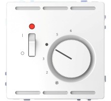 Терморегулятор Merten D-Life PlusLink с цетральной платой с выключателем 230В SD бел. лотос SchE MTN5760-6035