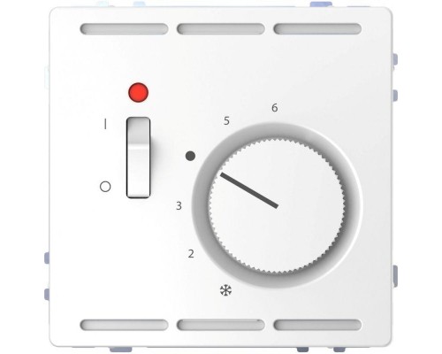 Терморегулятор Merten D-Life PlusLink с цетральной платой с выключателем 230В SD бел. лотос SchE MTN5760-6035
