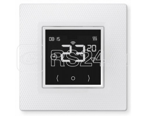 Терморегулятор прогр. EcoSmart 25 сенс. дисплей датчик пола/датчик возд. 3.5кВт 16А бел. (в компл. переходник для рамок Unica/Valena/Basic 55) ССТ 2239190