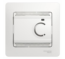 Термостат Glossa электронный для теплого пола с датчиком +5град.C +50град.C 10А в сборе бел. SchE GSL000138