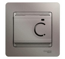 Термостат Glossa электронный для теплого пола с датчиком +5град.C +50град.C 10А в сборе платина SchE GSL001238