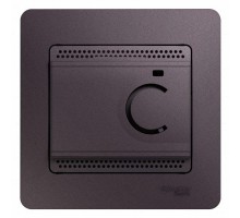 Термостат Glossa электронный для теплого пола с датчиком +5град.C +50град.C 10А в сборе сиреневый туман SchE GSL001438