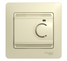 Термостат Glossa электронный для теплого пола с датчиком +5град.C +50град.C 16А в сборе беж. SchE GSL000235