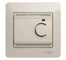 Термостат электрон. теплого пола Glossa с датчиком +5-+50град.C 10А в сборе молоч. SchE GSL000938
