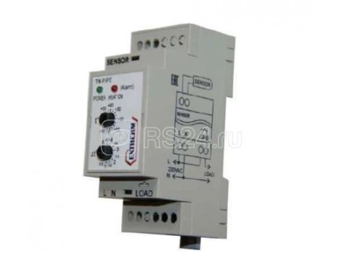 Термостат мех. для труб 16А на DIN-рейку EXTHERM Th-pipe