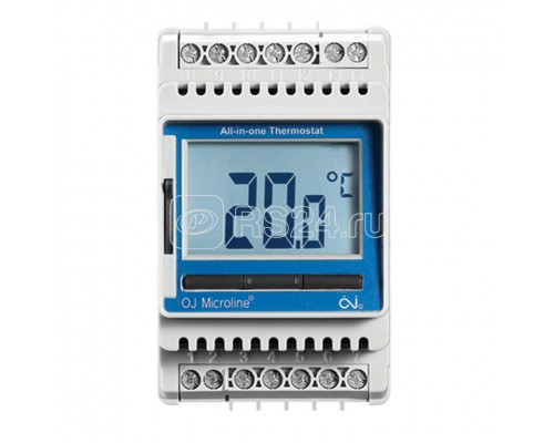 Термостат прогр. ETN4-1999 дисп. датчик пола 3.6кВт 16А на DIN-рейку OJ ELECTRONICS ETN4-1999