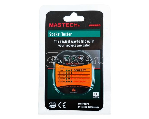 Тестер розеток MS6860D Mastech 13-1260