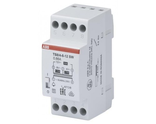 Трансформатор звонковый защ. кз TS 8/4-8-12SW ABB 2CSM081022R0811