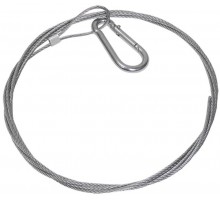 Трос стальной с карабином 2м ИЭК CLP1M-SRC-2-02