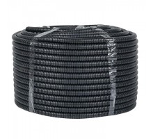 Труба гофрированная FRHF d16мм с протяжкой черн. (уп.100м) Plast PROxima EKF FRHF-16