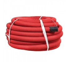 Труба гофрированная двустенная ПНД d63 с протяжкой SN13 красн. (уп.50м) PROxima EKF tg2st-63-50m