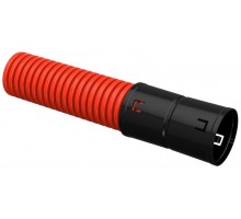 Труба гофрированная двустенная ПНД d75 с муфтой красн. (уп.50м) ИЭК CTG12-075-K04-050-R