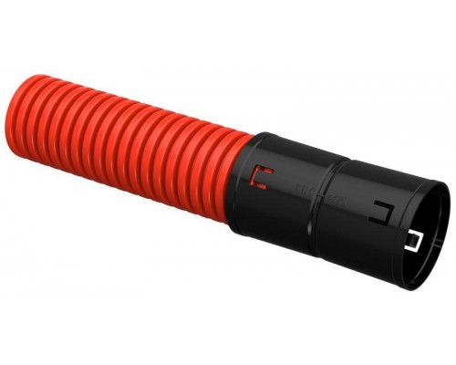 Труба гофрированная двустенная ПНД d75мм SN12 красн. (уп.100м) ИЭК CTG12-075-K04-100-R
