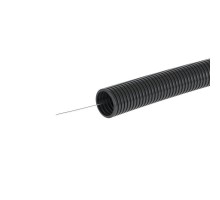Труба гофрированная ПА d12мм ПВ-2 dвн. 12.2мм dнар. 15.8мм с протяж. черн. (уп.50м) DKC PA611216F2