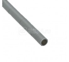 Труба гофрированная ПВХ d20мм с протяжкой сер. (100м) Рувинил 12001(100)