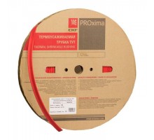 Трубка термоусадочная тонкостен. 4/2 красн. (уп.200м) EKF tut-4-r