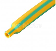 Трубка термоусадочная ТУТнг-LS-6/3 жел./зел. (уп.100м) КВТ 60104