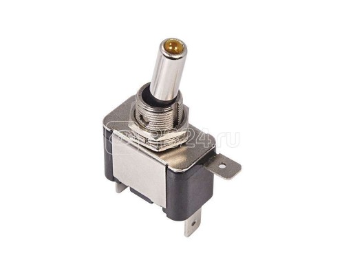 Тумблер 12В 20А (3с) ON-OFF 1п с жел. LED подсветкой (ASW-07D) Rexant 36-4332