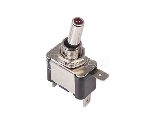 Тумблер 12В 20А (3с) ON-OFF 1п с красн. LED подсветкой (ASW-07D) Rexant 36-4330