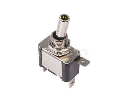 Тумблер 12В 20А (3с) ON-OFF 1п с зел. LED подсветкой (ASW-07D) Rexant 36-4333
